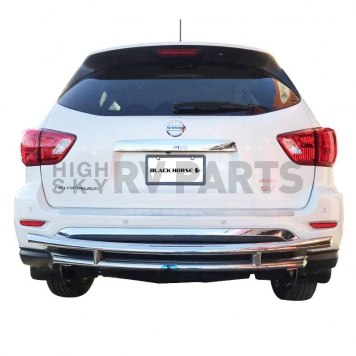 Black Horse Offroad Bumper Guard - Polished Silver Stainless Steel - RDLNIN201S-1