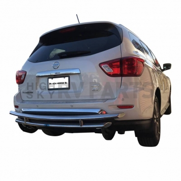 Black Horse Offroad Bumper Guard - Polished Silver Stainless Steel - RDLNIN201S-2