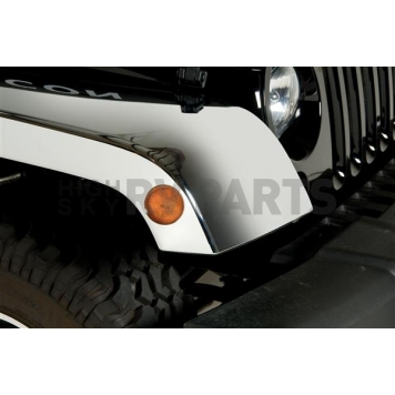 Putco Fender Flare - Silver ABS Plastic Set Of 4 - 403505-2