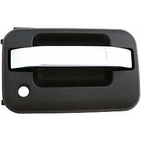 Help! By Dorman Exterior Door Handle - Plastic Silver Lever And Black Housing Single - 83319