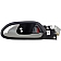 Help! By Dorman Interior Door Handle - Plastic Dark Gray Housing With Silver Lever Single - 81444