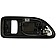 Help! By Dorman Interior Door Handle - Plastic Reddish Black Housing With Silver Lever Single - 81448