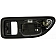 Help! By Dorman Interior Door Handle - Plastic Reddish Black Housing With Silver Lever Single - 81449