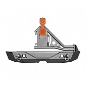 Mile Marker Bumper 1-Piece Design Steel Black - 52001