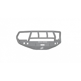 Road Armor Bumper Stealth Titan II 1-Piece Design Steel Natural - 4091F2Z