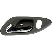 Help! By Dorman Interior Door Handle - Plastic Quartz Medium Gray Housing With Silver Lever Single - 81453