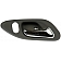 Help! By Dorman Interior Door Handle - Plastic Quartz Medium Gray Housing With Silver Lever Single - 81454