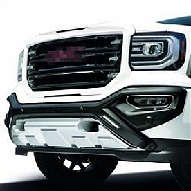 Air Design Bumper Guard - Satin Black/ Silver Polyurethane - GM28A04