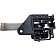 Help! By Dorman Interior Door Handle - Plastic Black Housing With Silver Lever And Black Knob Single - 83947