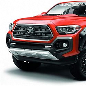 Air Design Bumper Guard - Satin Black/ Silver Polyurethane - TO02A04