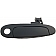 Help! By Dorman Exterior Door Handle - Plastic Black Single - 83949