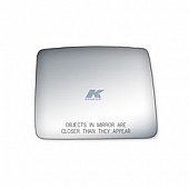 K-Source Exterior Mirror Glass Rectangular Power/ Manual Single - 90245