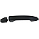 Help! By Dorman Exterior Door Handle - Plastic Black Single - 82536