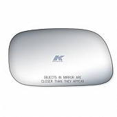 K-Source Exterior Mirror Glass Rectangular Power Single - 90252