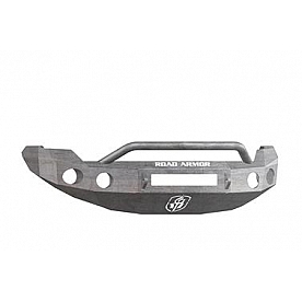 Road Armor Bumper Stealth Pre-Runner 1-Piece Design Steel Natural - 66134ZNW