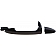 Help! By Dorman Exterior Door Handle - Plastic Black Single - 83583