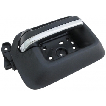 Help! By Dorman Interior Door Handle - Silver And Black Single - 82550-2