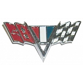 Goodmark Industries Emblem - V-Flags Metal - CA130644