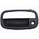 Help! By Dorman Exterior Door Handle - Plastic Silver Lever And Black Housing Single - 83589