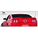 Extreme Dimensions Spoiler - 3 Piece Primered Fiberglass Black - 107609