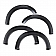 Smittybilt Fender Flare - Black ABS Plastic Set Of 4 - 17396