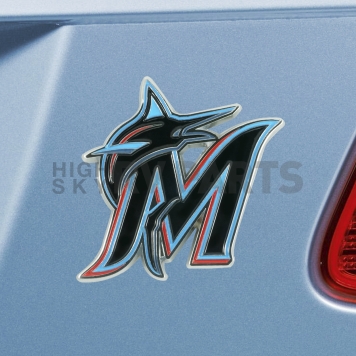 Fan Mat Emblem - MLB Miami Marlins Metal - 26625-1