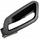 Help! By Dorman Interior Door Handle - Plastic Black Housing With Silver Lever Single - 82619