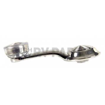 Goodmark Industries Window Crank Handle - Silver/ Clear Knob Die Cast Single - CX42169