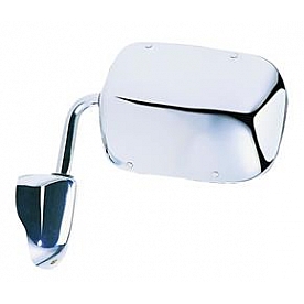 K-Source Exterior Mirror Manual OEM Silver Single - H3621CH