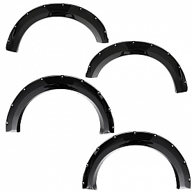 Smittybilt Fender Flare - Black ABS Plastic Set Of 4 - 17397