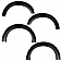 Smittybilt Fender Flare - Black ABS Plastic Set Of 4 - 17397