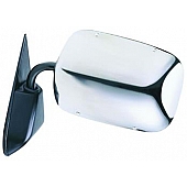 K-Source Exterior Mirror Manual OEM Silver Single - H3690