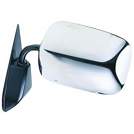 K-Source Exterior Mirror Manual OEM Silver Single - H3690