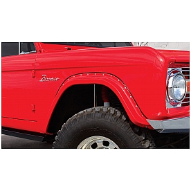 Bushwacker Fender Flare - Black Dura-Flex 2000 TPO Textured Plastic Matte Set Of 2 - 2000107
