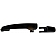 Help! By Dorman Exterior Door Handle - Plastic Black Single - 81324