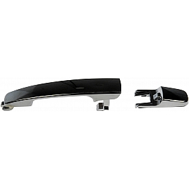 Help! By Dorman Exterior Door Handle - Plastic Silver/ Black Single - 81328