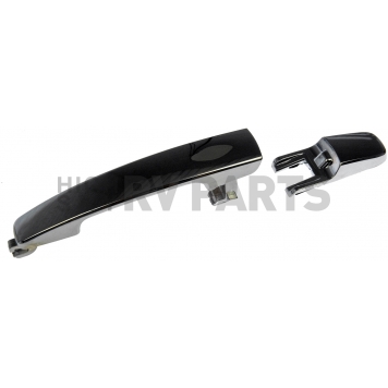Help! By Dorman Exterior Door Handle - Plastic Silver/ Black Single - 81328-2