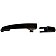 Help! By Dorman Exterior Door Handle - Plastic Black Single - 81330