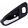 Help! By Dorman Interior Door Handle - Plastic Black Housing With Silver Lever Single - 82645