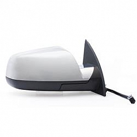 K-Source Exterior Mirror Electric OEM Black Housing With Silver Cover Single - 62123G