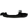 Help! By Dorman Exterior Door Handle - Plastic Black Single - 81371