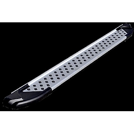 Romik USA Running Board Silver Aluminum Stationary - 60052418