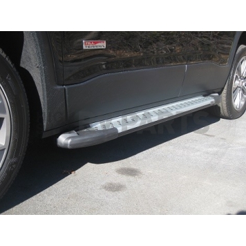 Romik USA Running Board Silver Aluminum Stationary - 60052418-1
