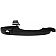 Help! By Dorman Exterior Door Handle - Plastic Black Single - 81377