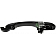 Help! By Dorman Exterior Door Handle - Plastic Black Single - 81377