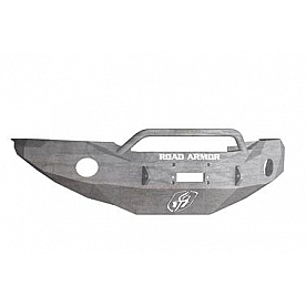 Road Armor Bumper Stealth Pre-Runner 1-Piece Design Steel Natural - 99014Z