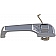 Help! By Dorman Exterior Door Handle - Plastic Silver Single - 93554