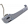 Help! By Dorman Exterior Door Handle - Plastic Silver Single - 93554