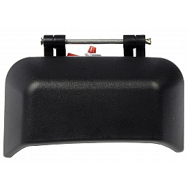 Help! By Dorman Exterior Door Handle - Plastic Black Single - 81387