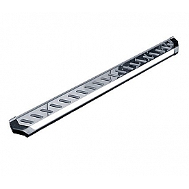Romik USA Running Board Polished Steel Stationary - 32012418